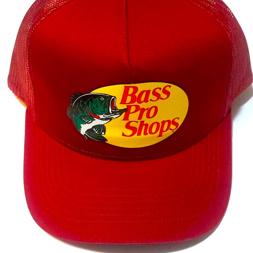 Bass Pro Shops Hat Baseball Hat Meshback Adjustable Trucker Hat Cardinal